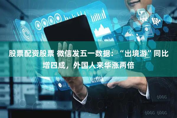 股票配资股票 微信发五一数据：“出境游”同比增四成，外国人来华涨两倍